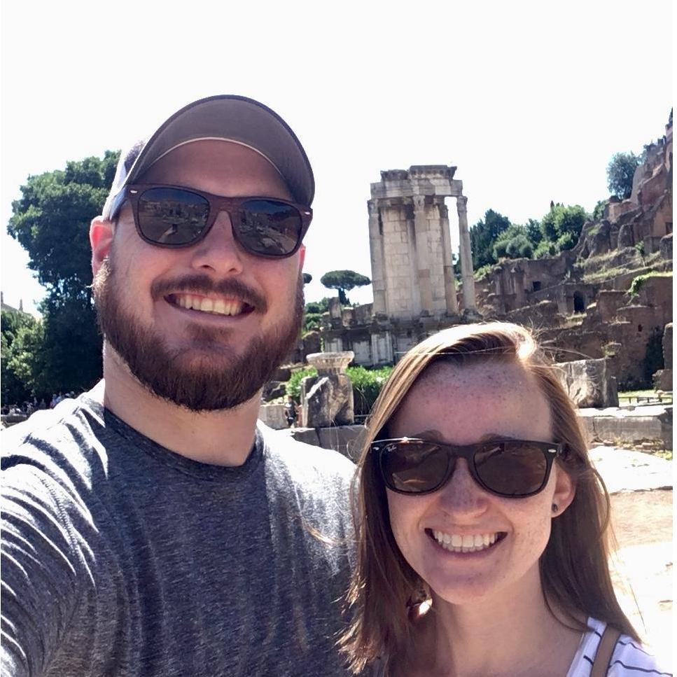 Running through the ruins in Rome. Mike studied here for a semester in college.