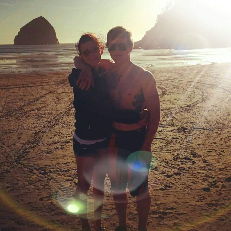 Our first time at the beach together