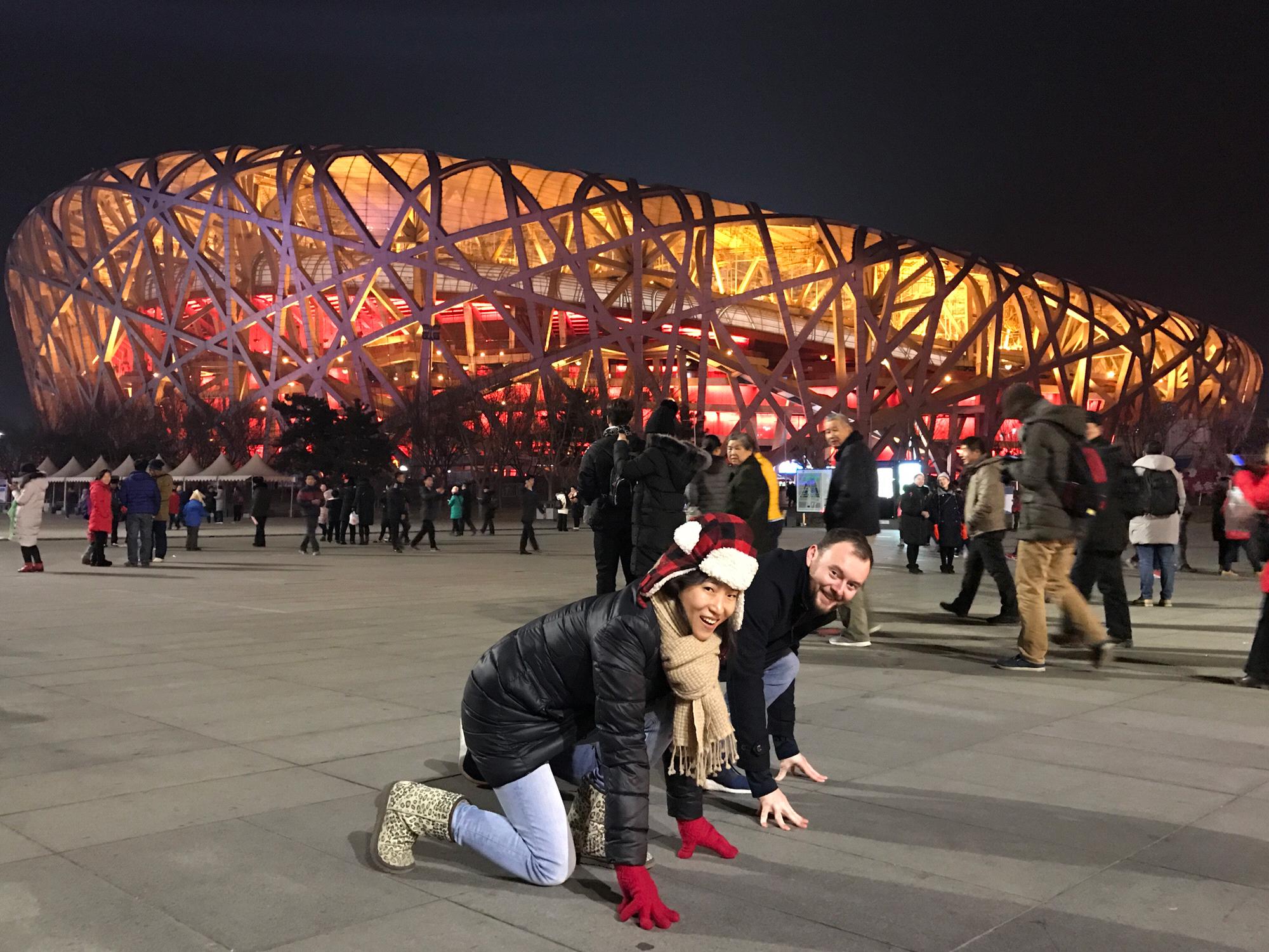 Beijing Olympic stadium, the bird nest.