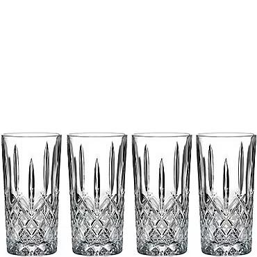 Marquis by Waterford Markham 4-Piece Traditional Crystal Highball Glass Set