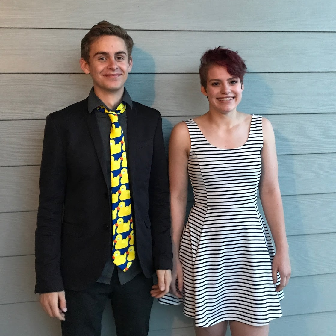 The first (very awkward) picture of us just a few months after we started dating.