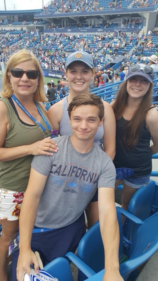 One of many trips to Cincinnati, Western & Southern Open.