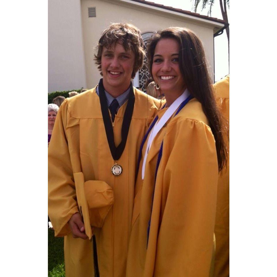 Kevin and Olivia graduate St. Petersburg Catholic High School in 2013.