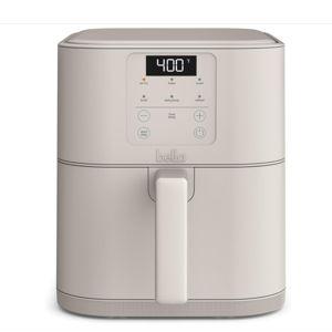 bella 6 Qt Slim Air Fryer, Fits-anywhere™ Kitchenware, EverGood™ Ceramic Nonstick Coating, Adjustable Temperature, 6 Preset Cooking Options, 60 Min Auto Shutoff w Audible Tone, 5lb Capacity, Oatmilk