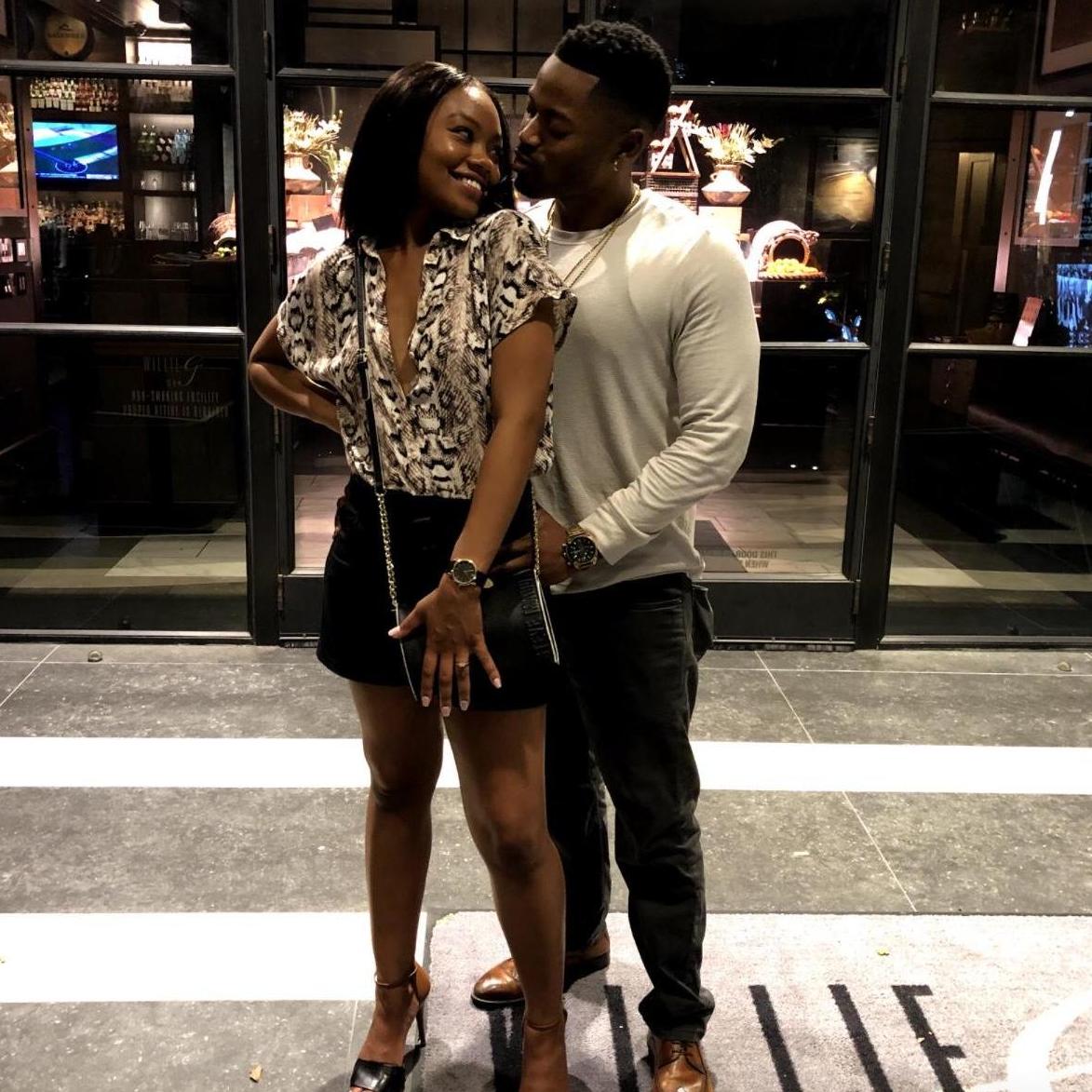 The day Shaun said YASSSSSS 💍🤞🏾
 ( Our favorite restaurant Willie G’s )