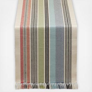 Mediterranean Stripe Table Runner