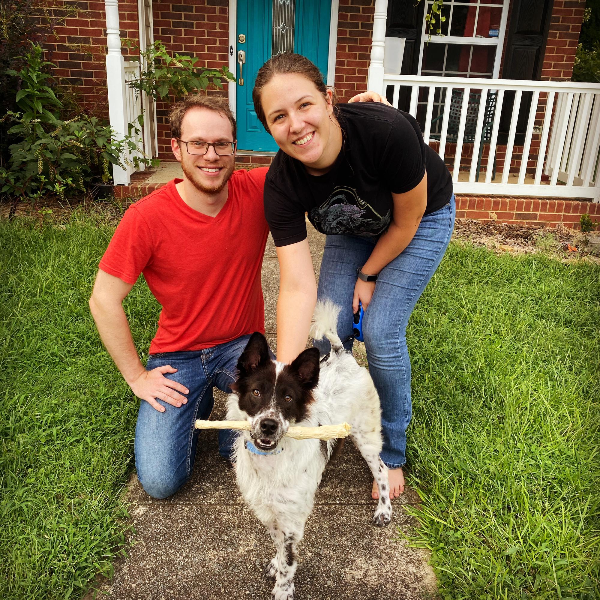 Starting our family with our sweet bean, Comet.