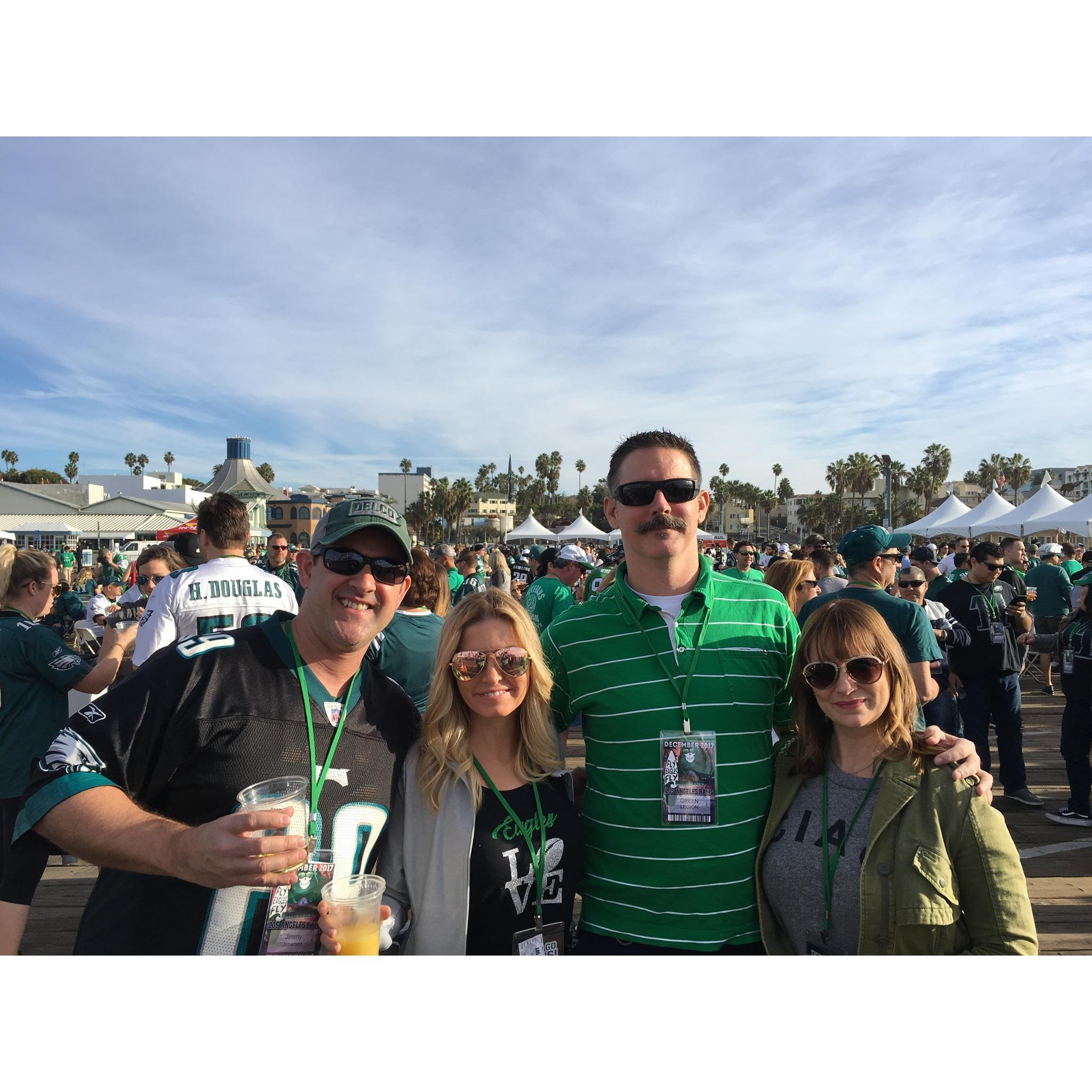 First Green Legion tailgate together! Santa Monica pier