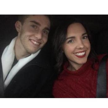 The only picture we got from our first Christmas Eve service without our families, all by ourselves in Portland.
