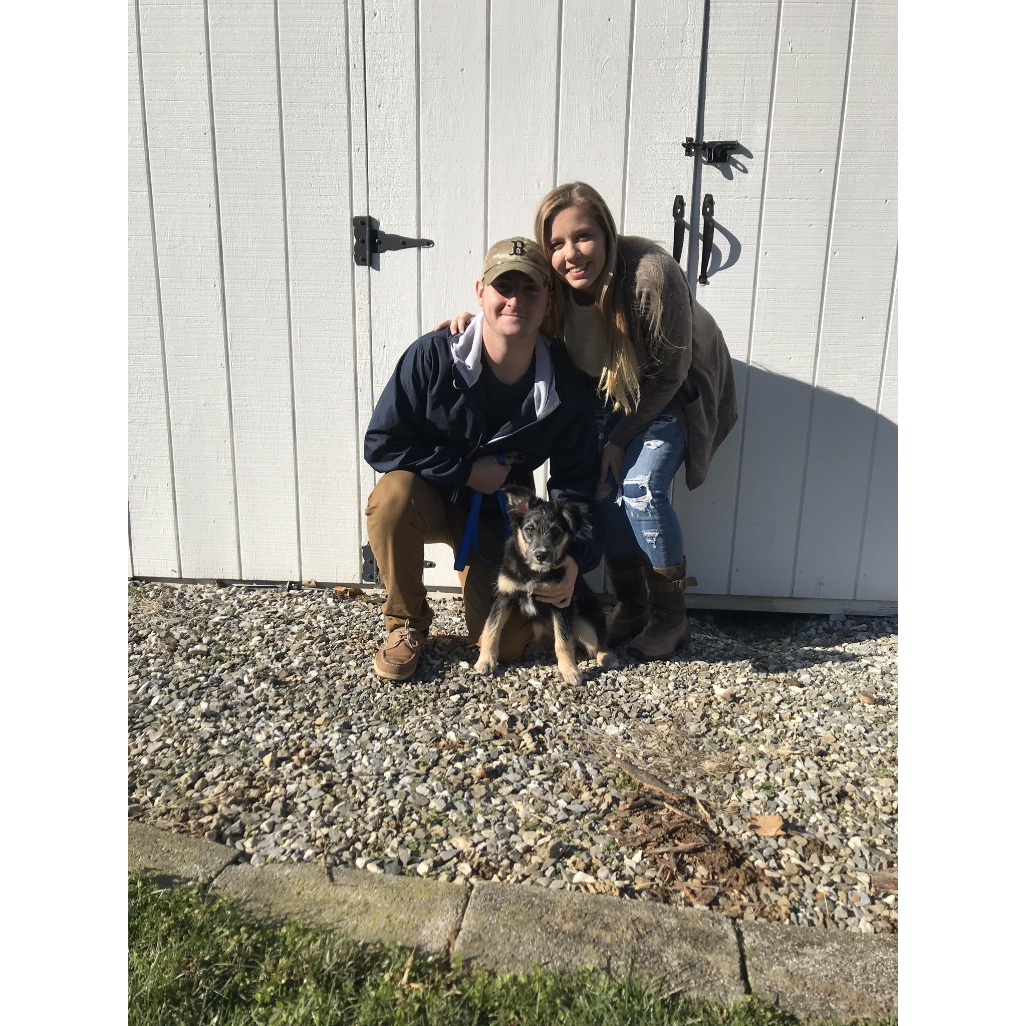 First family picture with Ruger