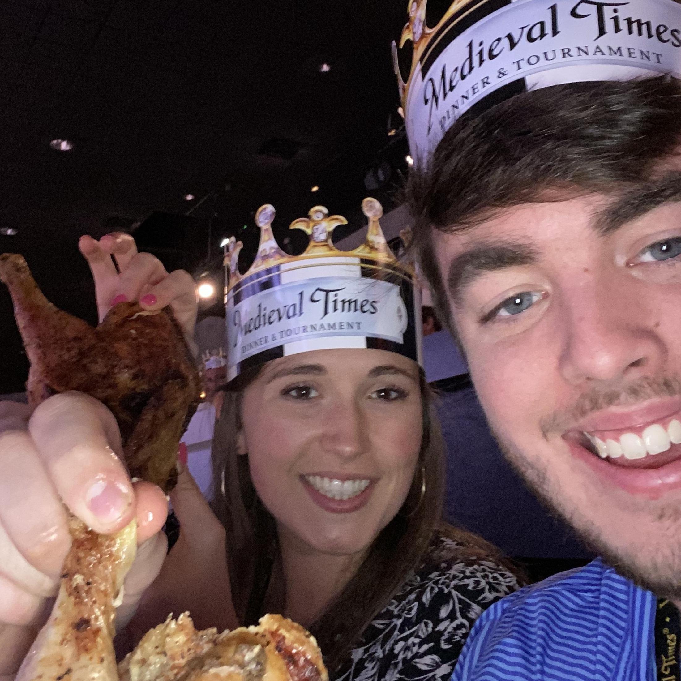 Caroline surprised me with a trip to Medieval Times for my 23rd birthday. She gets me.