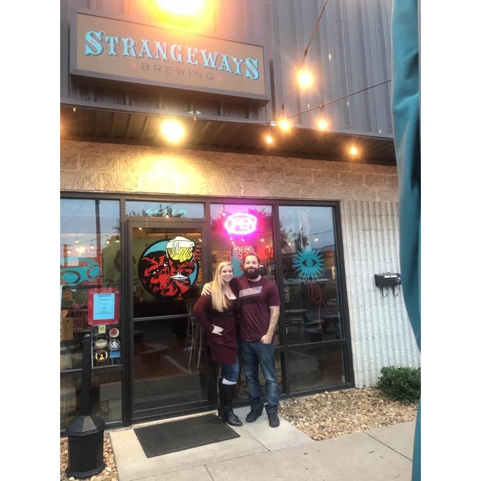 Strangeways Brewery before a haunted maze later that night.