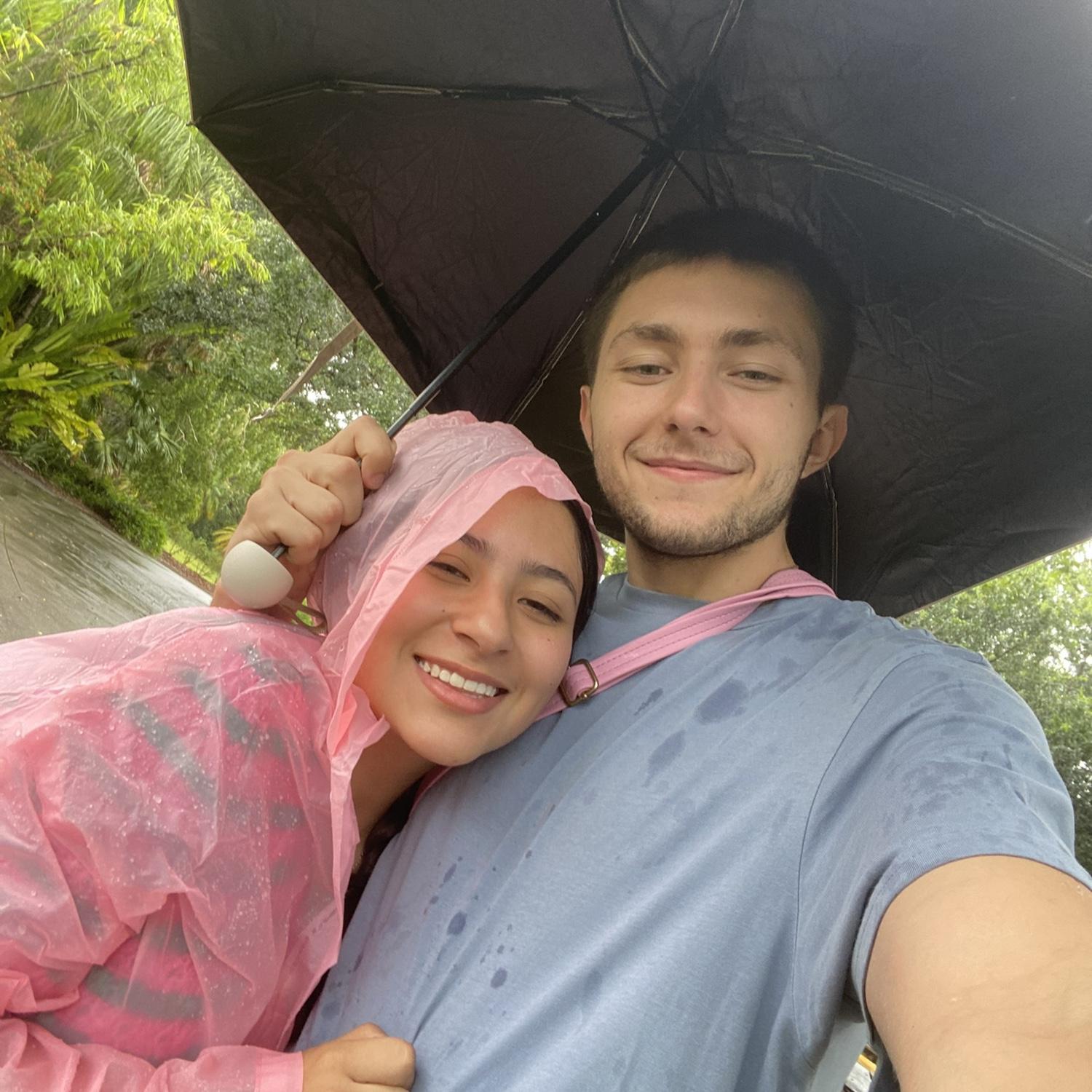 Us at the zoo… it was raining, but we had an amazing day :)