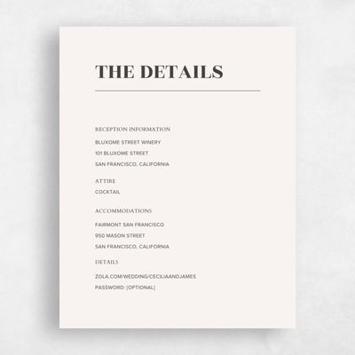 Light Oatmeal, Beige Wedding Enclosure - Valier