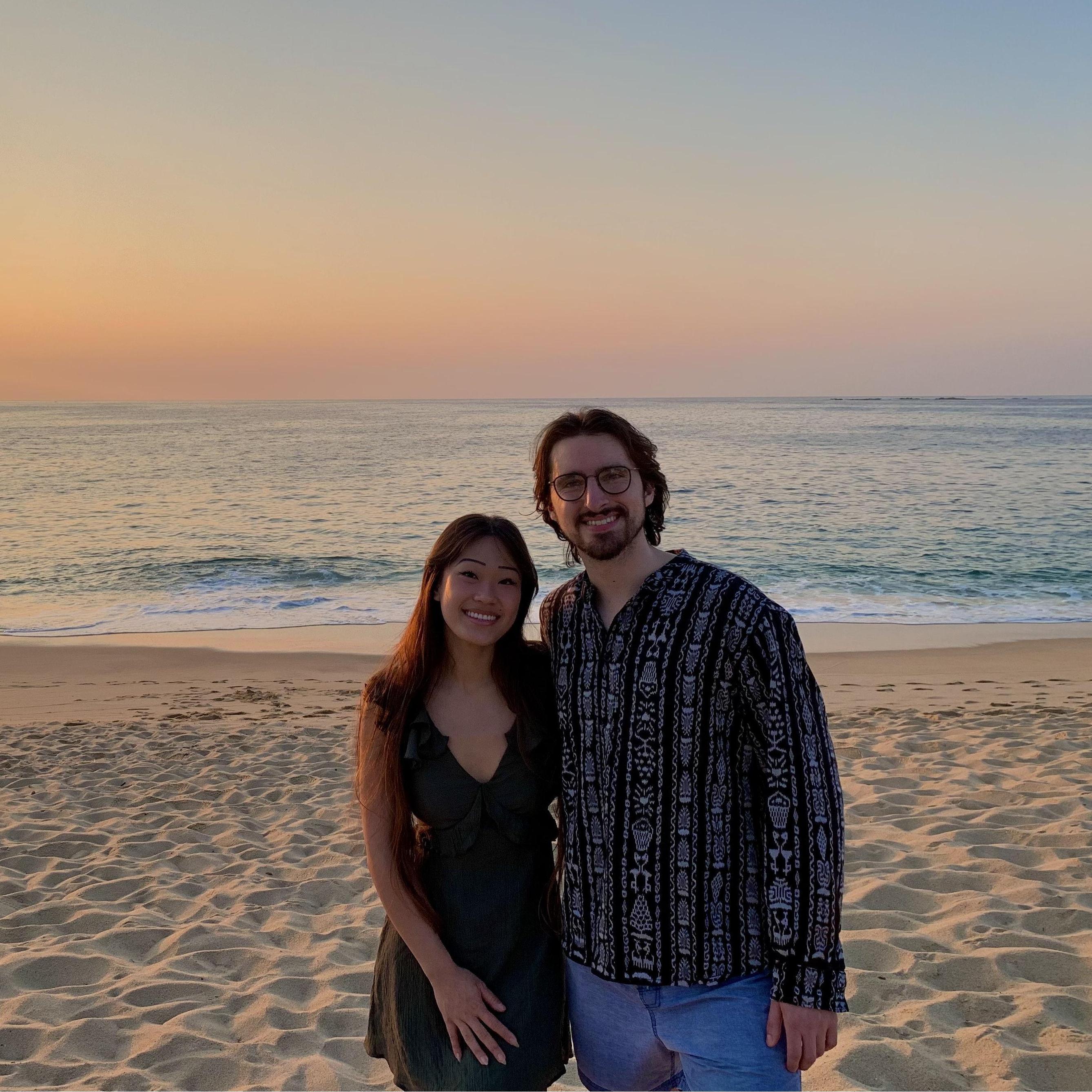 Sunset on the beach