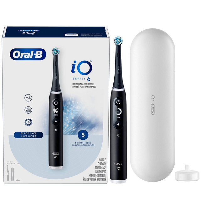 Oral-B iO6 Power Toothbrush - Black - 1ct