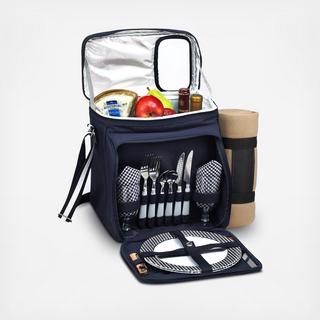Equipped 2-Person Insulated Picnic Set with Blanket