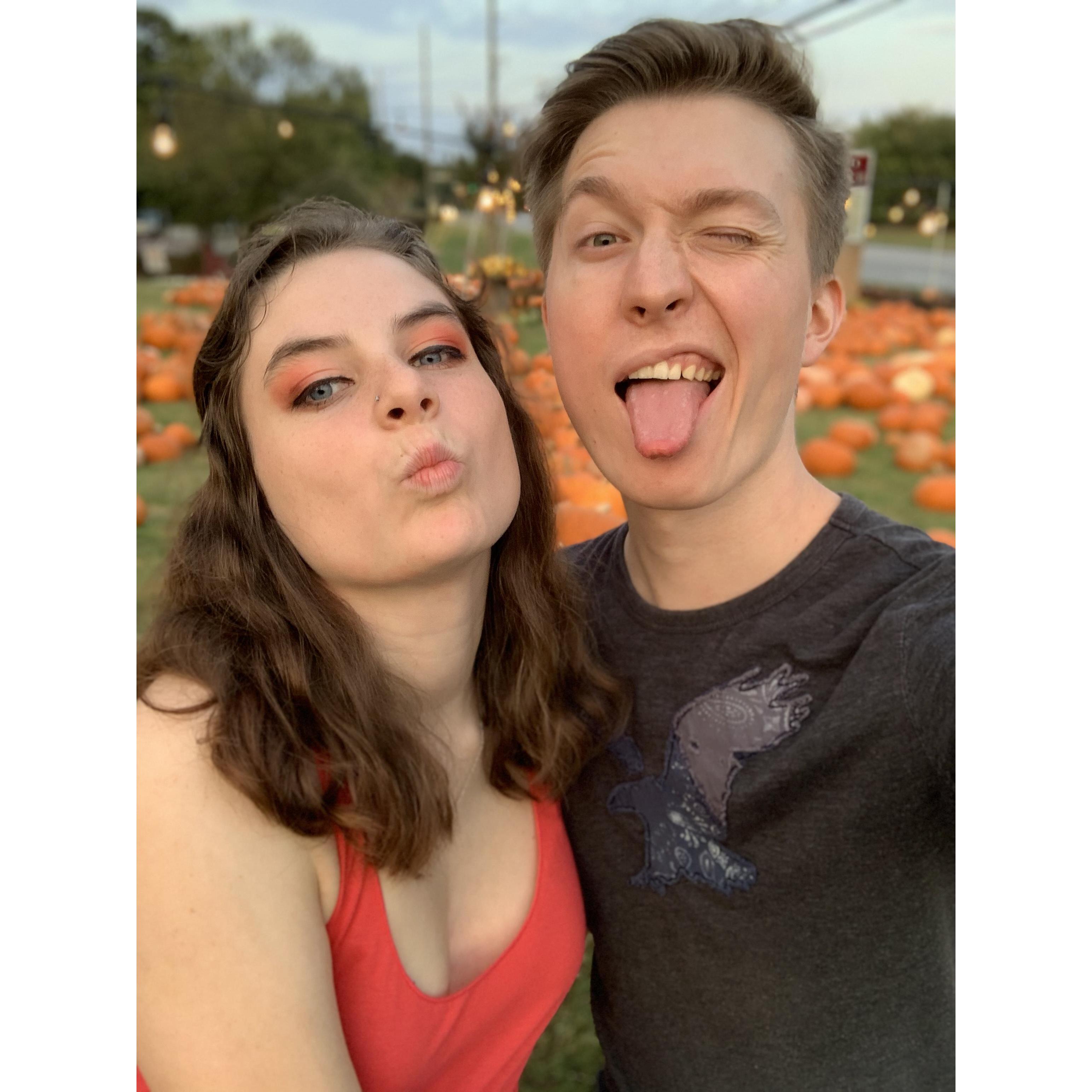 A pumpkin patch shoot
