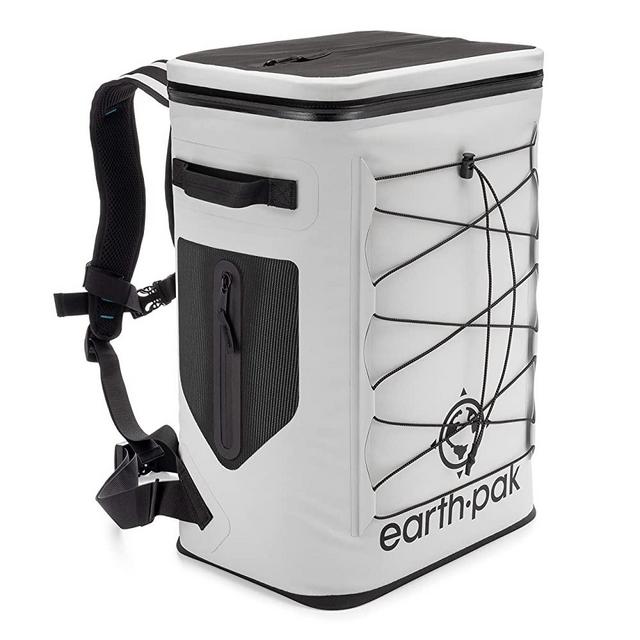 Earth Pak Insulated Backpack Cooler Holds 35 Cans for 72 Hours - Perfect Lunch or Drink Bag for Camping, Hiking, Fishing, Kayaking, Sports, or The Beach - 100% Waterproof Heavy Duty Construction