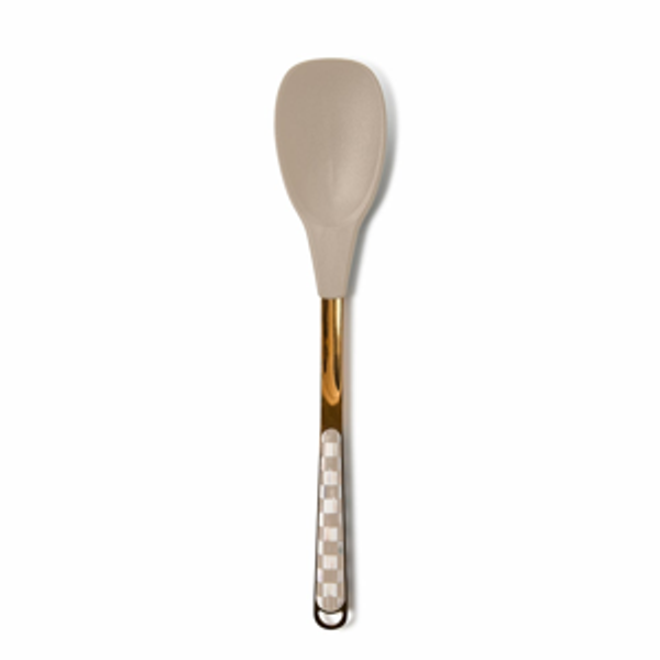 Mackenzie Childs Mocha Check Spoon