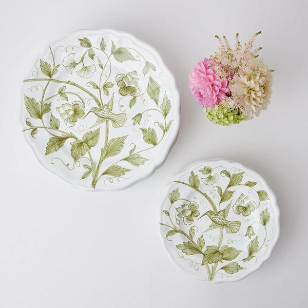 Hand Painted Hummingbird Starter Plate