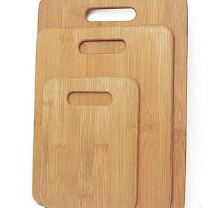 Bamboo Chopping Board 3 Pack in Brown