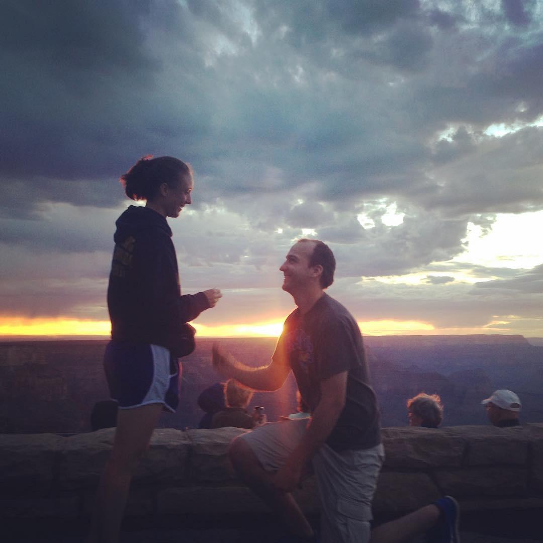 The "Yes, I will Marry You, but where is my puppy at" moment.