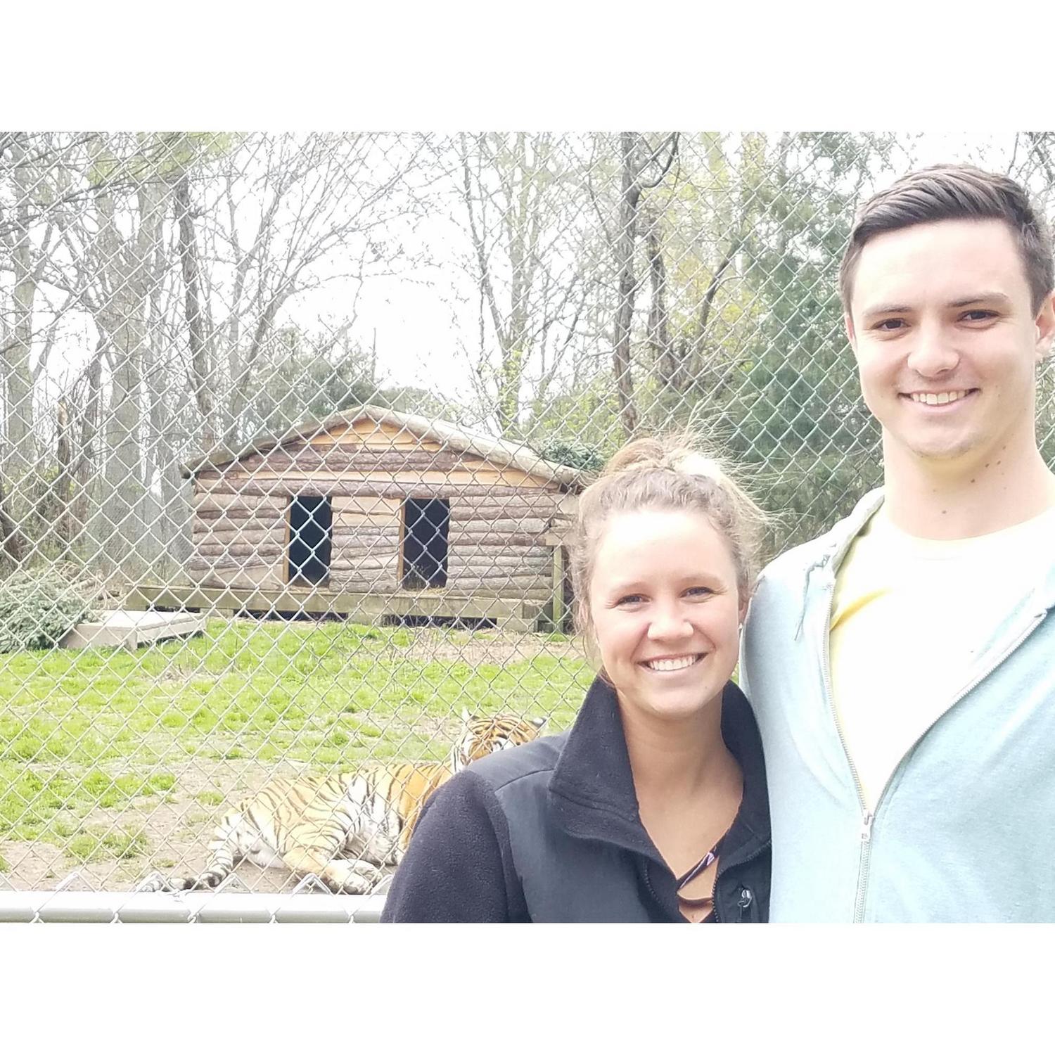 Jake planned a date adventure at the Tiger Rescue! Photo Date: 3/10/2018