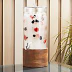 Claro Acrylic Drink Dispenser with Brooks Wood Stand