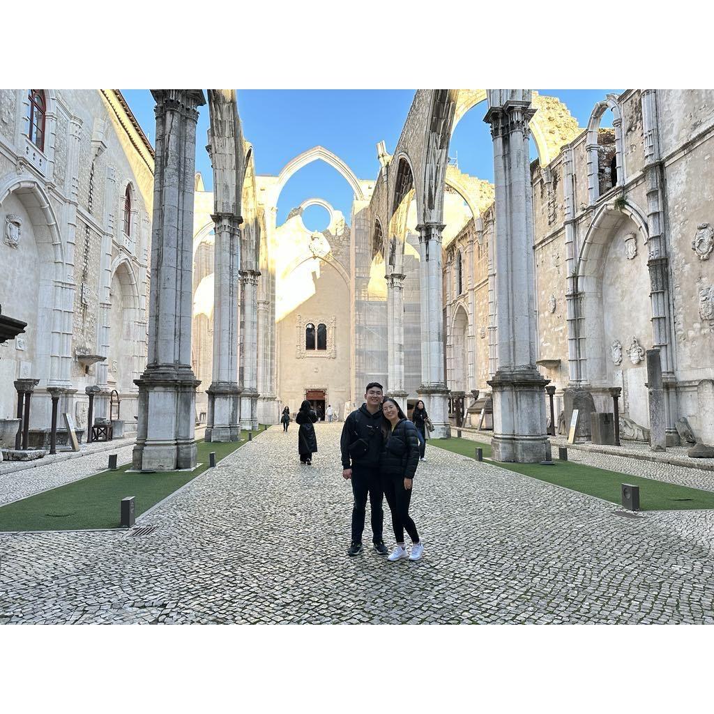 Most recently, we went to Lisbon together. We came back full of Portuguese tarts and canned fish.