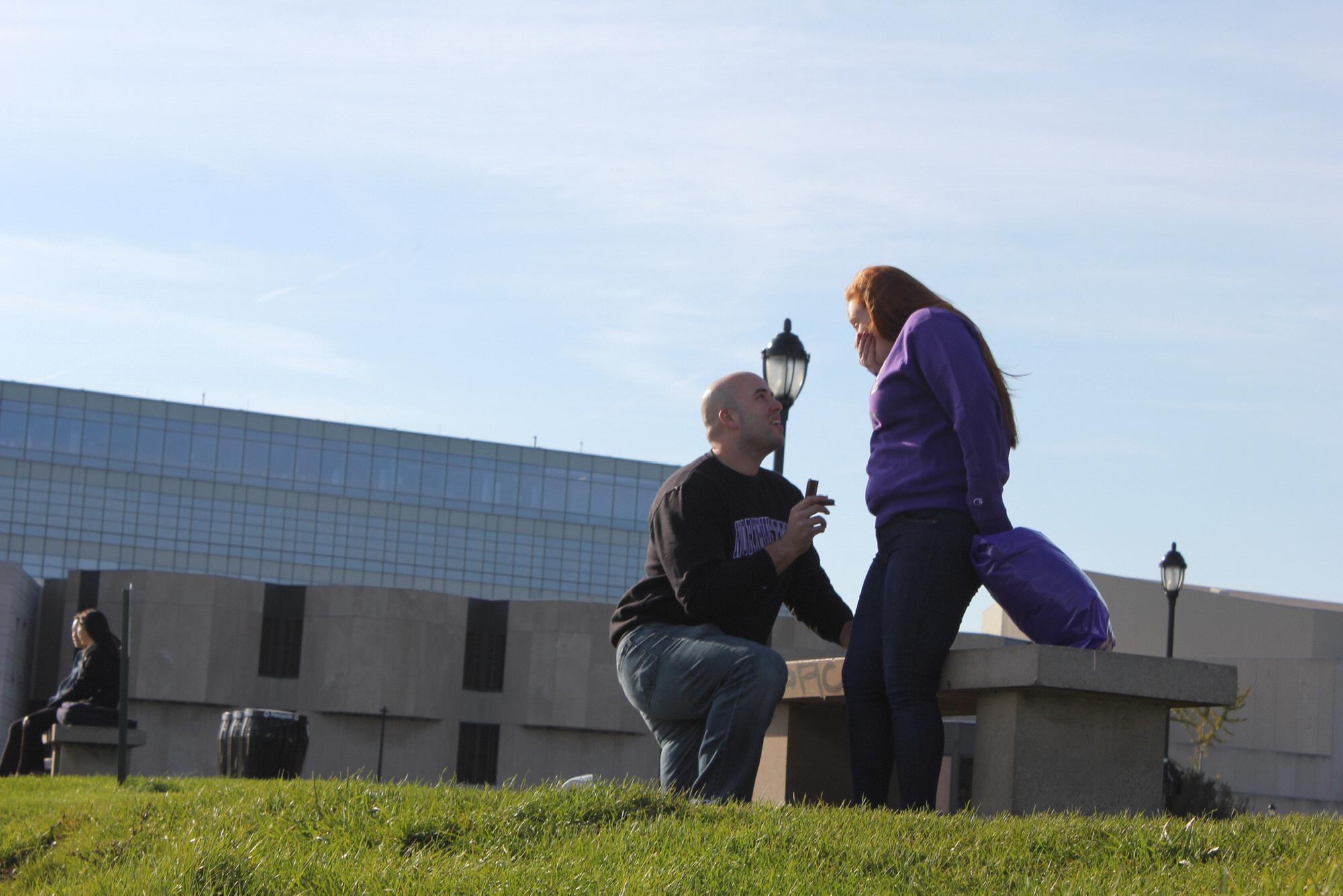 The proposal- Evanston, IL. Pure surprise!