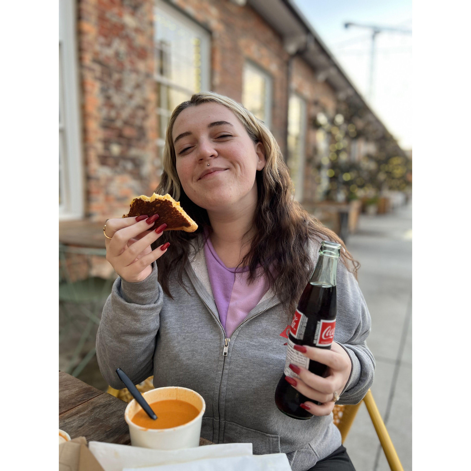 The most delicious grilled cheese we've ever had