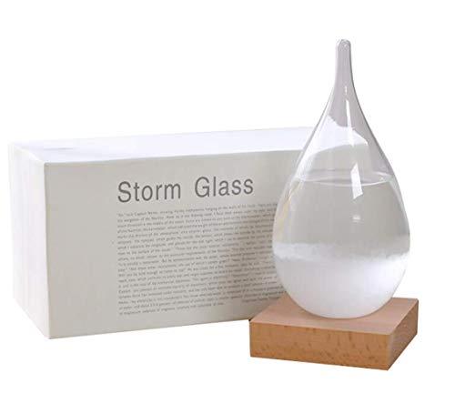 ZAOTOTO Storm Glass Weather Predictor Glass Barometer Forecaster Creative Crystal Decorative Bottles Desktop Drops Forecast Bottle Home and Office Birthday
