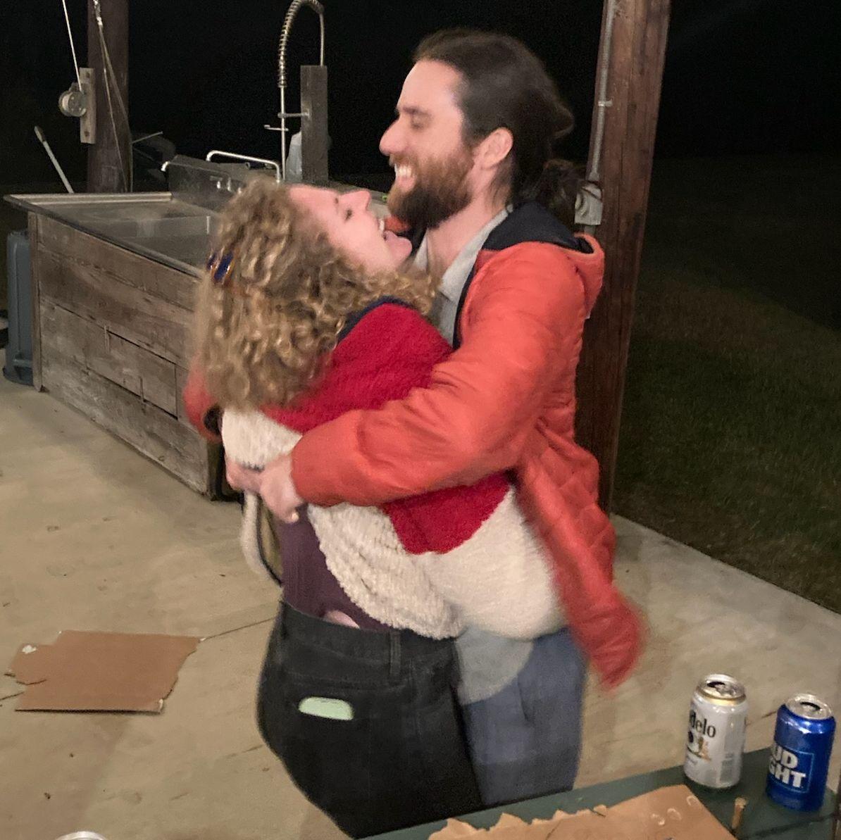 As a dare, Nick and Georgia give each other simultaneous wedgies -- ouch!