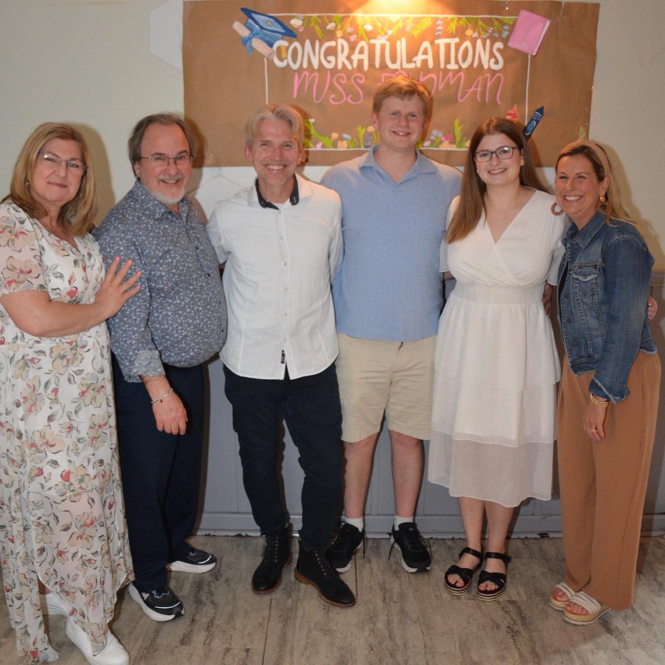 Our Families Came Together to Celebrate Amy’s College Graduation!  It was such a special day to celebrate this milestone surrounded by the people who have supported us every step of the way.