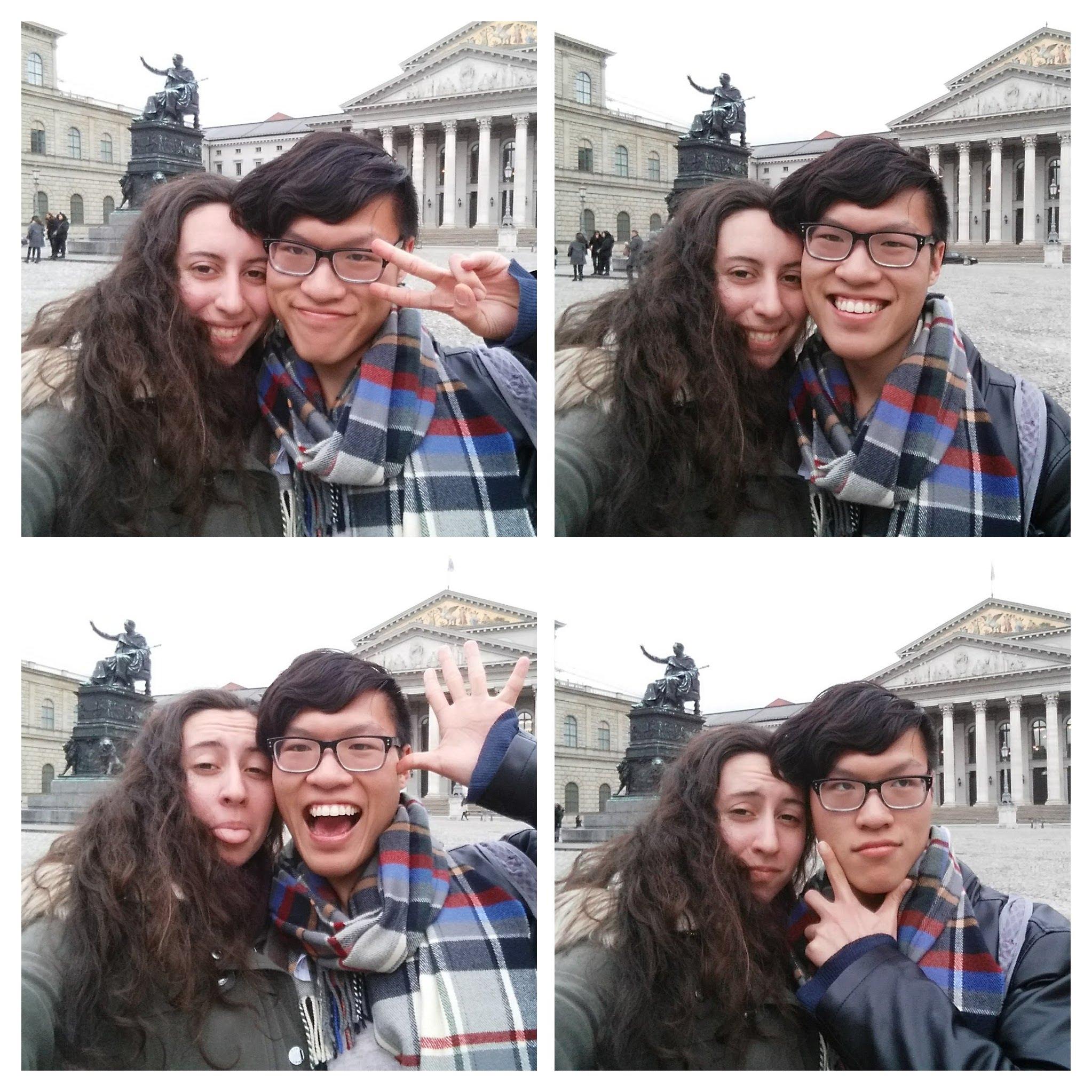 Exploring Germany in the cold! Our first international trip together lasted just one week over Alex's spring break.