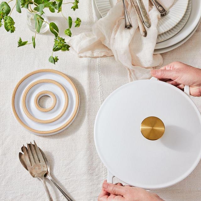 Handmade Ceramic Bullseye Trivet