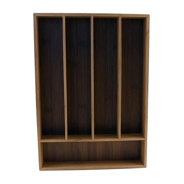 BergHOFF CooknCo 5-Slot Flatware Organizer, 13.5" x 8.5", Natural