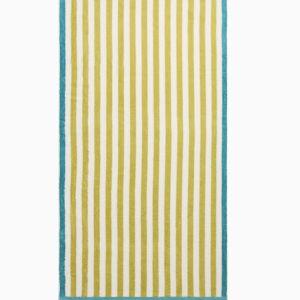 Biarritz Woven Stripe Beach Towel - 40" x70", Lime