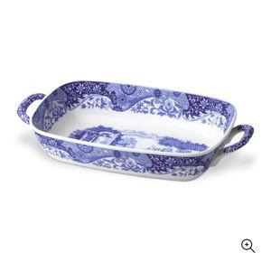 Spode Blue Italian Handled Serving Tray