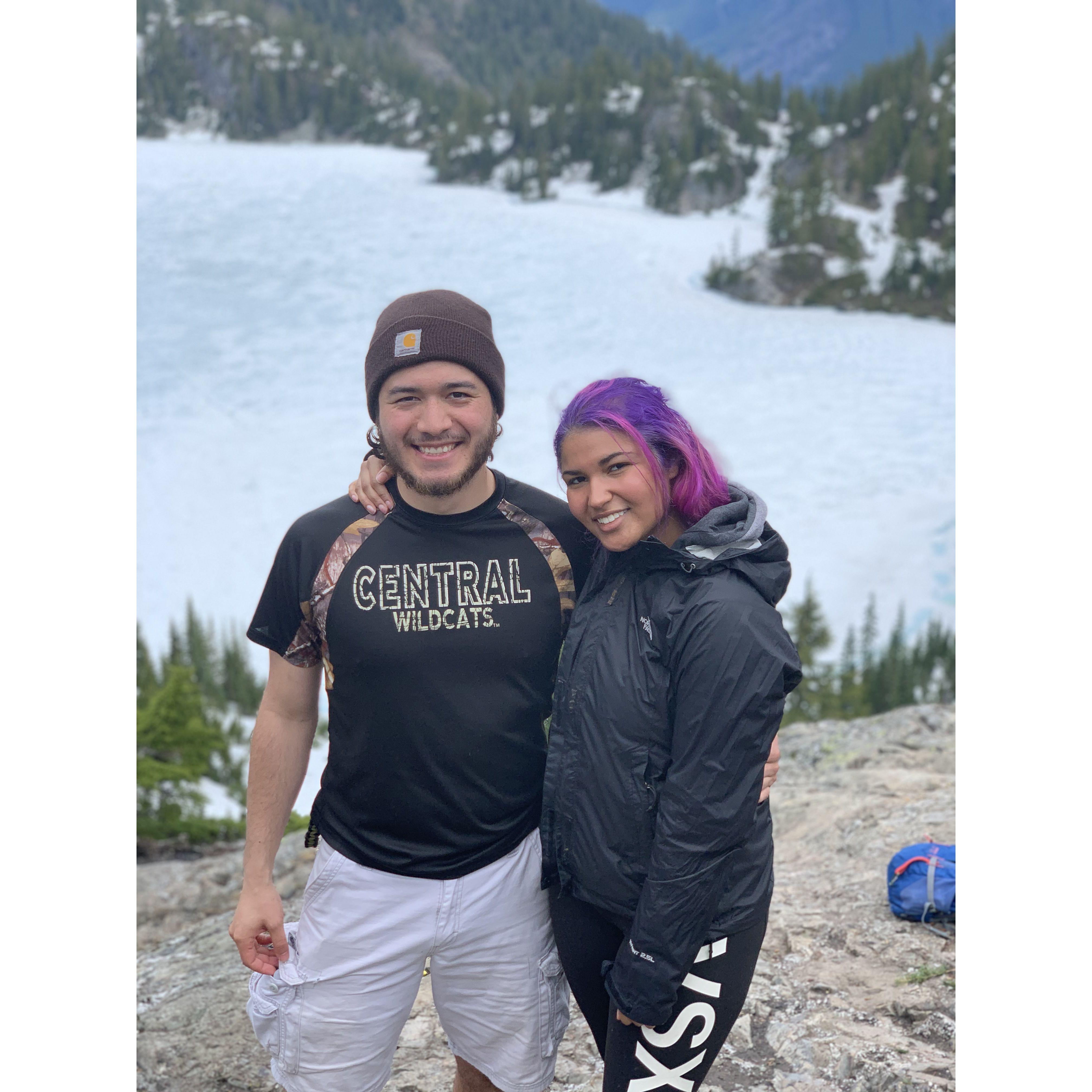 One of our first long-hikes together.