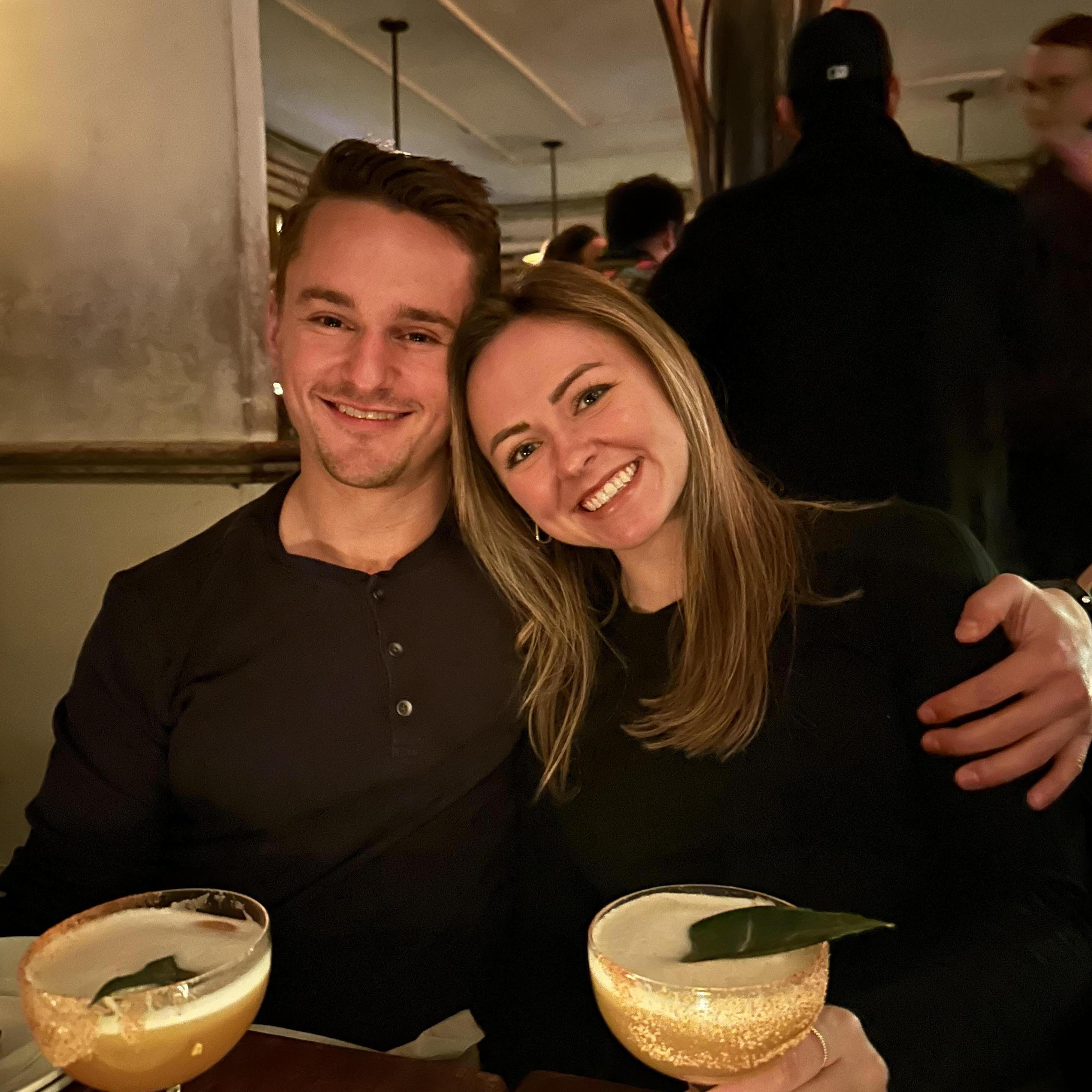 A visit back to our first date spot in East Village, The Wayland, toasting with our favorite cocktail - the Smoked & Roasted.