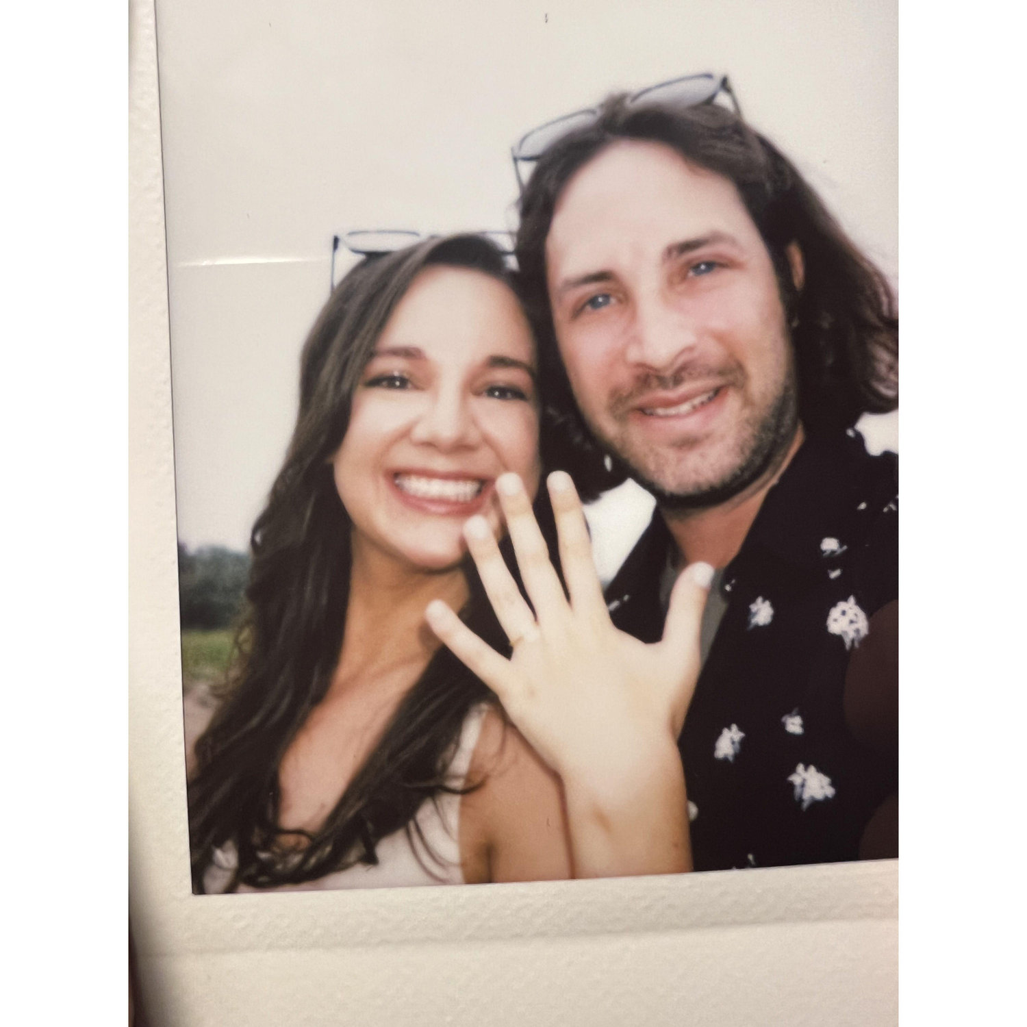 Our first Polaroid as an engaged couple!