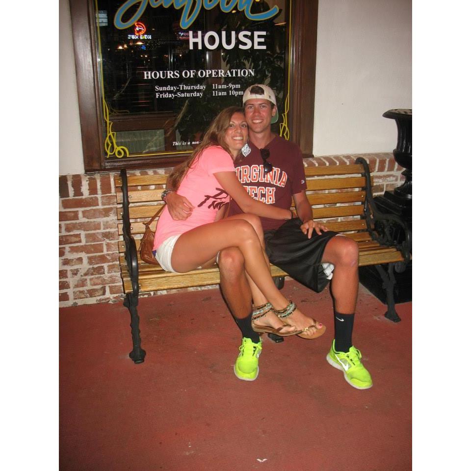 Enjoying our first vacation together at Myrtle Beach!