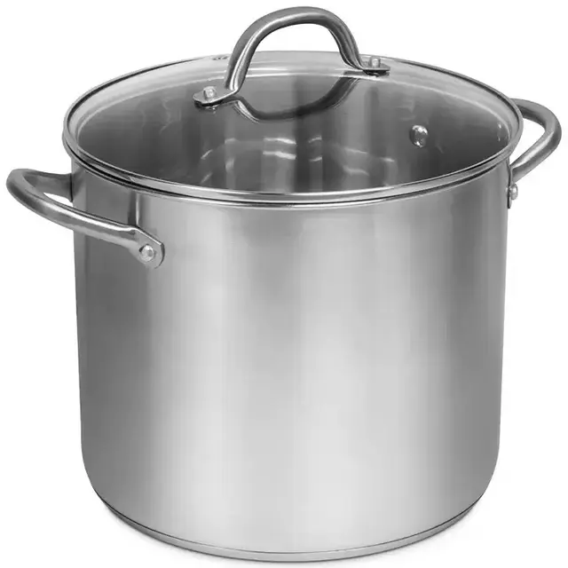 Sedona Pro Stainless Steel 12-Qt. Stockpot with Glass Lid