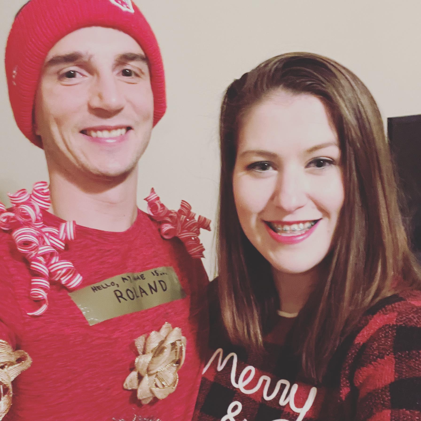 Our first picture together as a couple