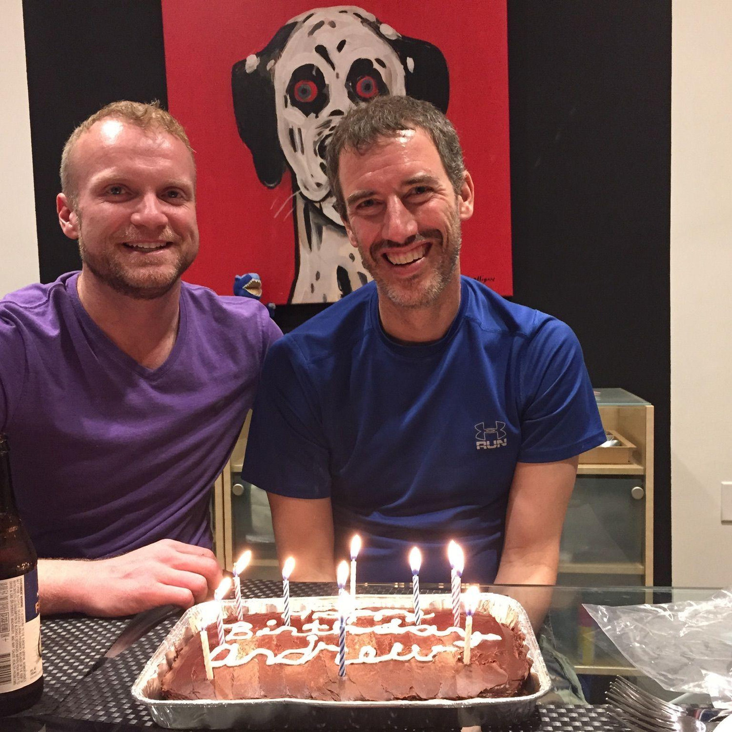 Brian made me a cake for my 47th birthday, our first year together.