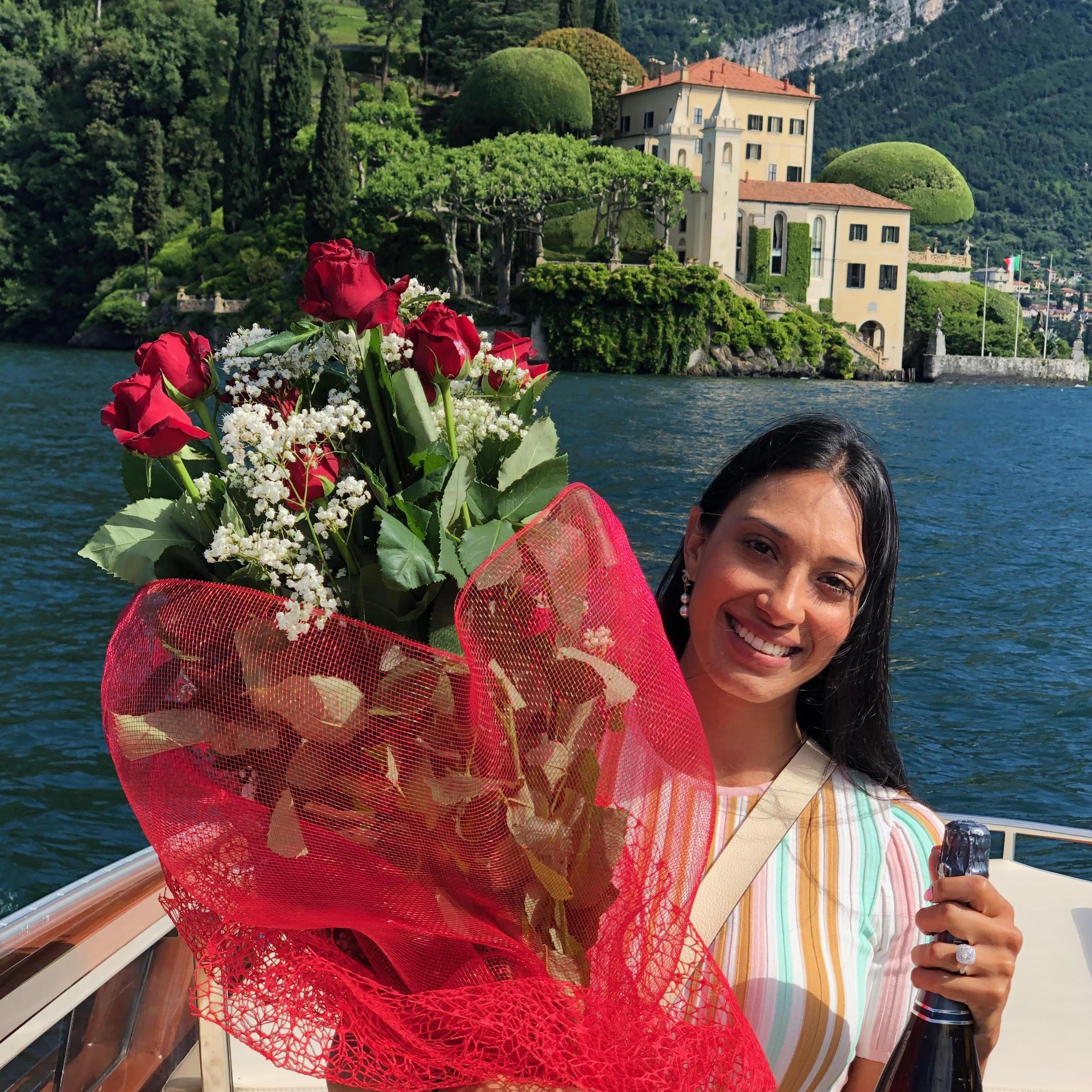 Moments after the Proposal, Lake Como