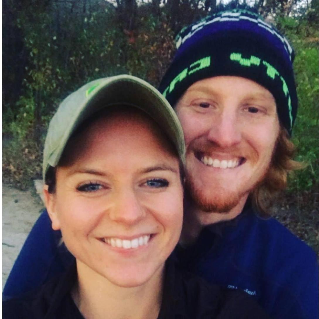 Our first picture together! - hiking at Ledges State Park