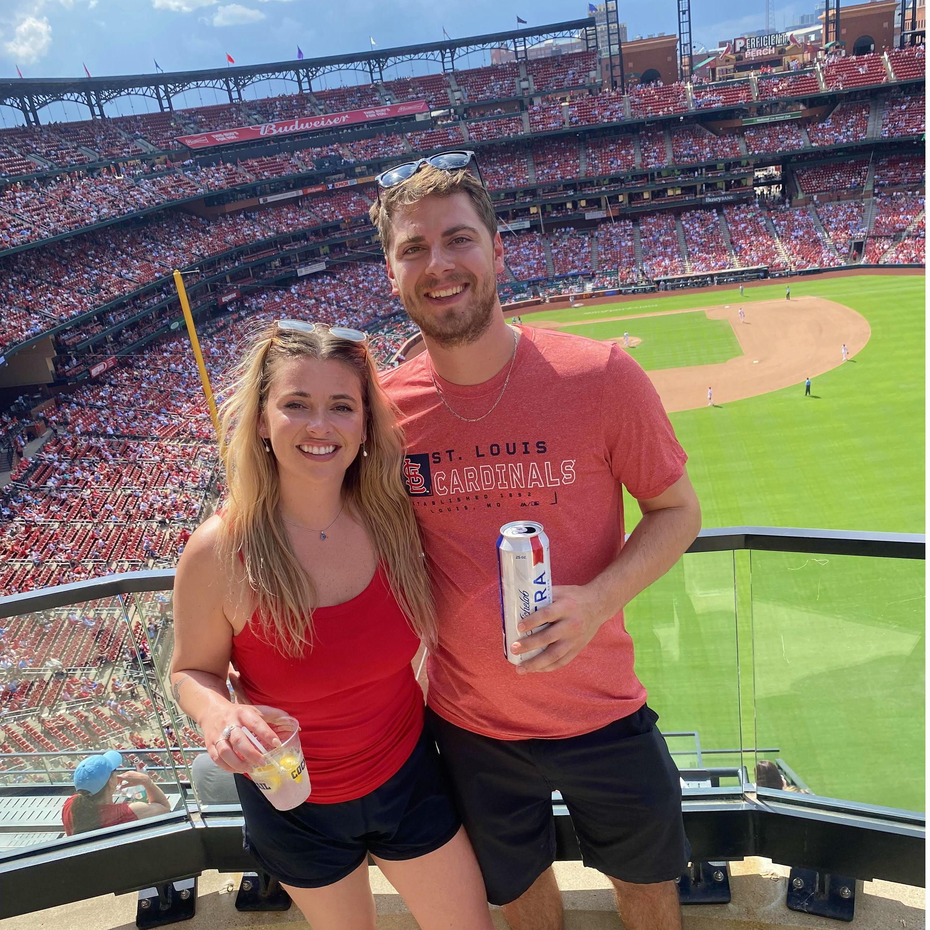 We picked the venue and decided to buy Cardinal's tickets to celebrate!